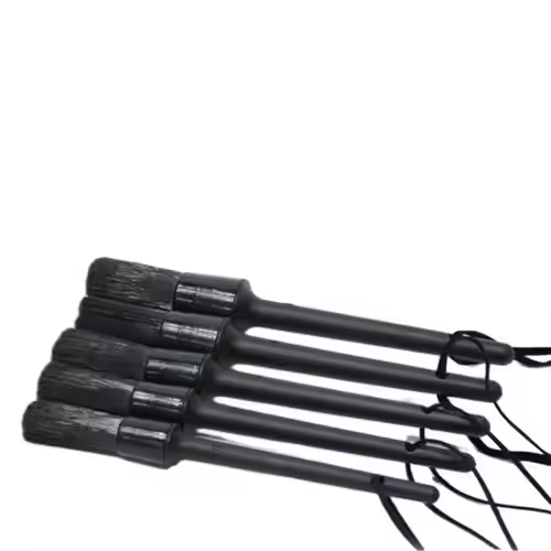 Set of 5 Soft PP Plastic Auto Detailing Brushes Car Wash and Dust Brushes 5 Pcs Pack