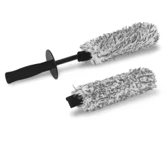 Can Be Detached Black Microfiber Car Tire Wheel Hub Washing Cleaning Detailing Brush for Auto Car
