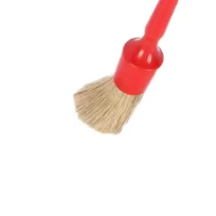 100% Boar Bristles Hair Car Cleaning Detailing Brush Red Colors Plastic Material for Car Care and Dust Removal