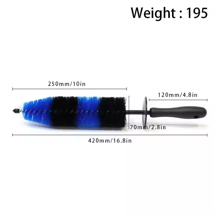 17 Inch Soft PP Car Wheel Hub Cleaning Detailing Brush for Detailing
