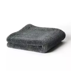 Gray 1200 Gsm 36x36 cm Drying Cloth Car Microfiber Twisted Towel