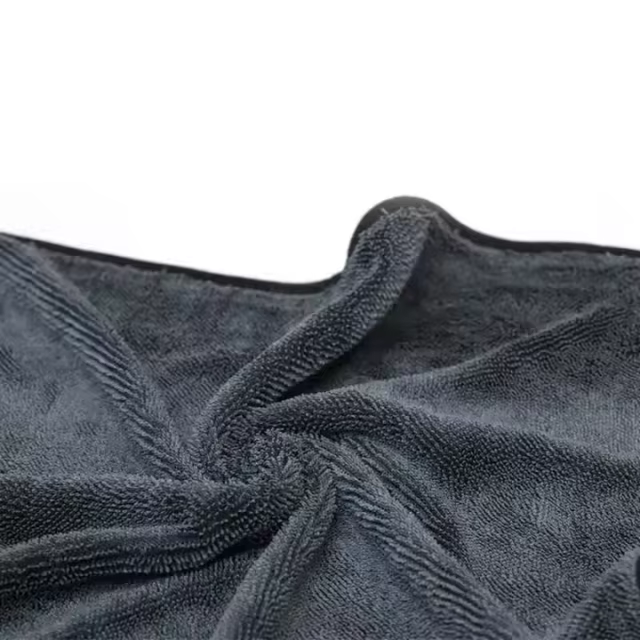 Gray 600gsm 0.7x0.9m Drying Cloth Microfiber Towel for Car Care