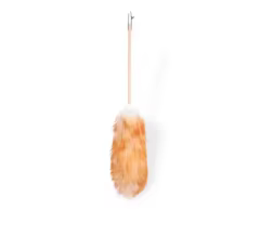 Car Interior Dust Removal Cleaning Wool duster Bamboo Handle Wool Lamb Soft Dust Collector for Car Cleaning