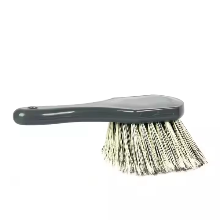 Gray PP Soft Hair Car Wheel and Tire Washing Cleaning Detailing Brush for Car Care and Wash Brushes