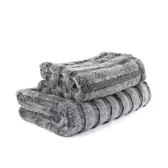 40*40cm Double-Sided 1200Gsm Microfiber Drying Towel for Car Care Lightweight Fiber Car Wash Towel