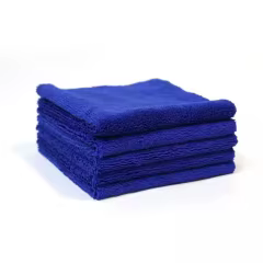 400gsm 40x40cm Dual Action Microfiber Cloth Soft Quick Dry Car Polishing Towel Polyester 500gsm Weight for Car Care Cleaning