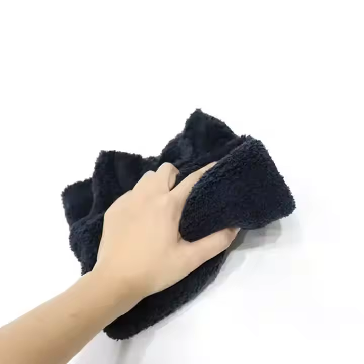 40x40 cm Coral Fleece Car Drying Microfiber Cloth Towel 500 Gsm Soft Polyester for Car Care Car Cleaning