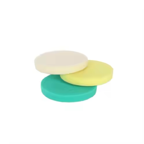 5.5 Inch RO Sponge Polishing Pads Double Layer EVA+ Foam Cut/Polish/Finish Pads for Car Detailing Block Pattern