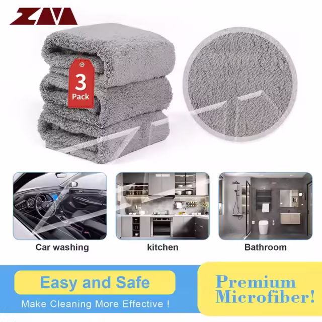 16\"x16\" Highly Absorbent Grey Microfiber Car Wash Towel Lint-Free Cleaning Cloths for Car Washing