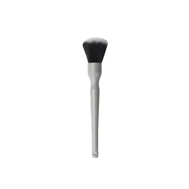 Ultra Soft Gray Synthetic Hair Auto Cleaning Detailing Brush for Car Care Made of Durable Plastic