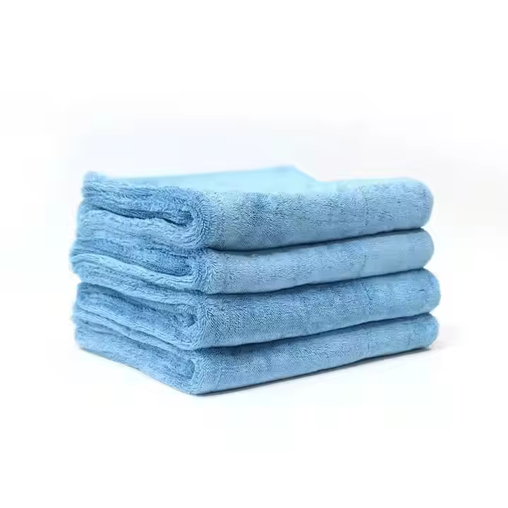 Blue 1200gsm 50*70cm Double-Layer Microfiber Car Wash Towel Drying Cloth Made of PVA Coral Fleece Polyester for Car Cleaning