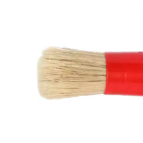 100% Boar Bristles Hair Car Cleaning Detailing Brush Red Colors Plastic Material for Car Care and Dust Removal