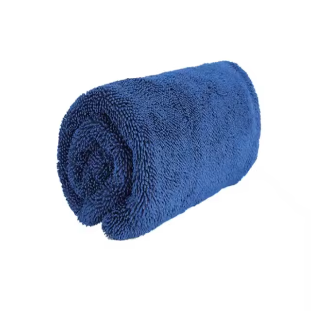 40x40cm Blue Microfibre Polyester Car Care Cloth 500gsm 1200gsm Detailing Cleaning Drying Washing Towel