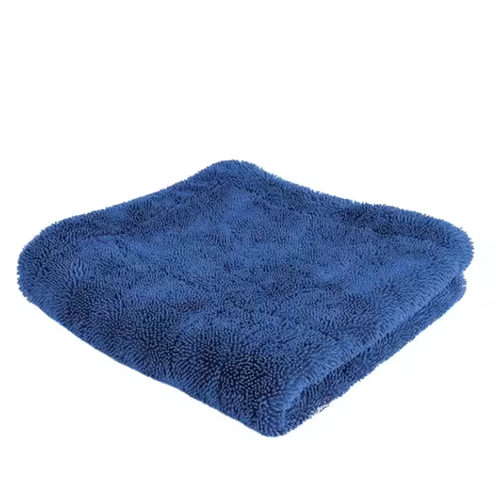 40x40cm Blue Microfibre Polyester Car Care Cloth 500gsm 1200gsm Detailing Cleaning Drying Washing Towel