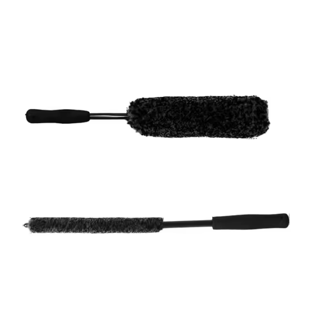 Black Car Wool Microfiber Tire Wheel Hub Cleaning Detailing Brush for Car Care