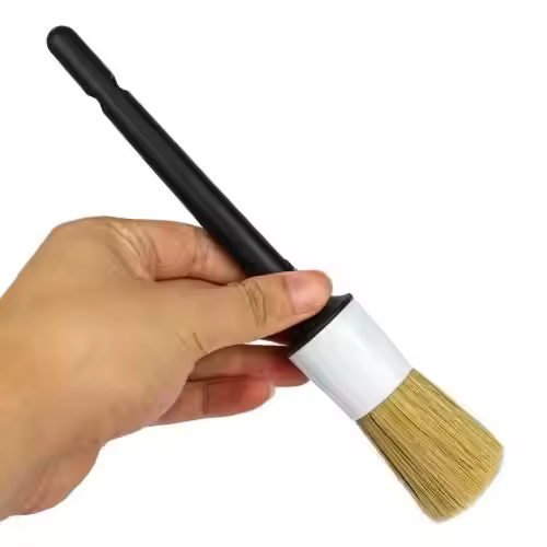 Portable 3 Pcs Set Auto Cleaning Soft Boar Hair Car Detailing Brush for Car Wash & Dust Removal