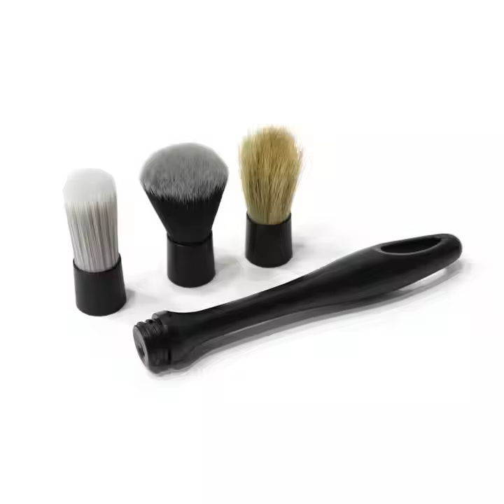 3-Piece Set Soft Bristles Auto Hair Wasing Detailing Brush Plastic Car Care Brush