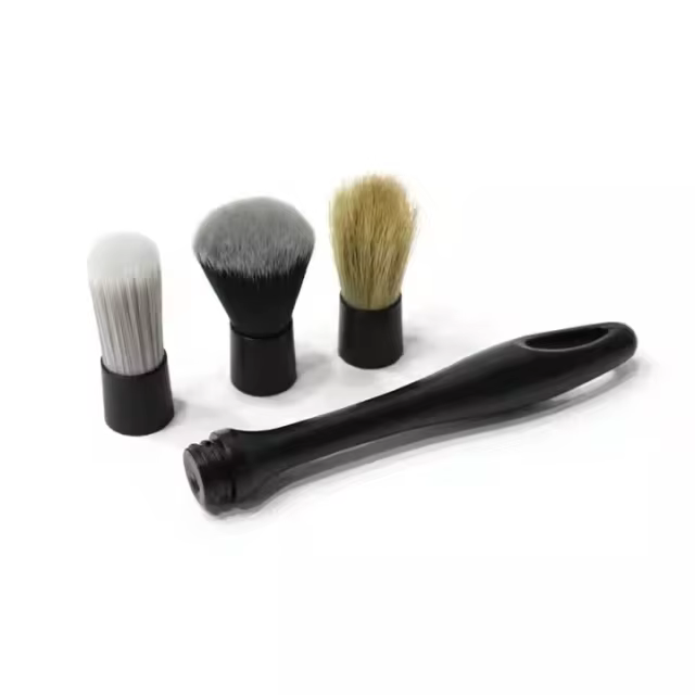 3-Piece Set Soft Bristles Auto Hair Wasing Detailing Brush Plastic Car Care Brush
