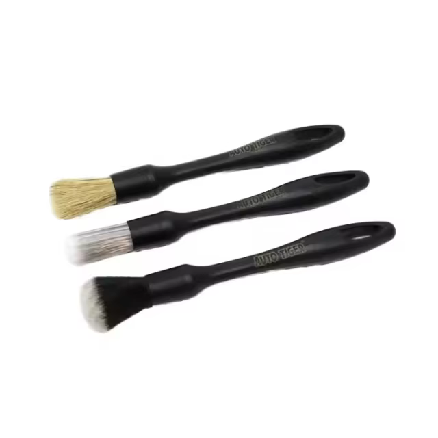 3-Piece Set Soft Bristles Auto Hair Wasing Detailing Brush Plastic Car Care Brush