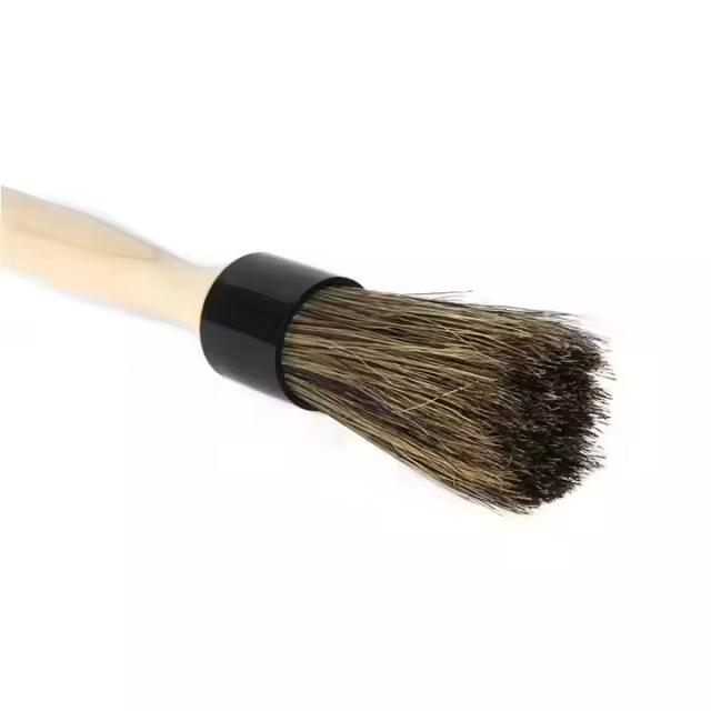 Ultra Soft Boar Bristles Car Detailing Brush Plastic Auto Care Tool
