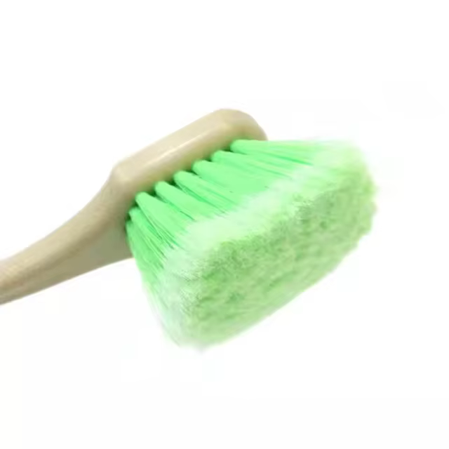 21-Inch Long Green Soft PP Tire Cleaning Brush Car Wash and Detailing Brush Plastic Material for Car Wheel Care