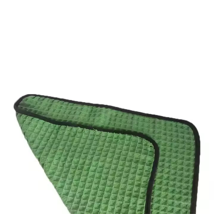 40x40 cm Green Auto Detailing Cloth Car Glass Towel for Car Care