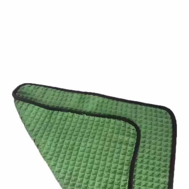 40x40 cm Green Auto Detailing Cloth Car Glass Towel for Car Care