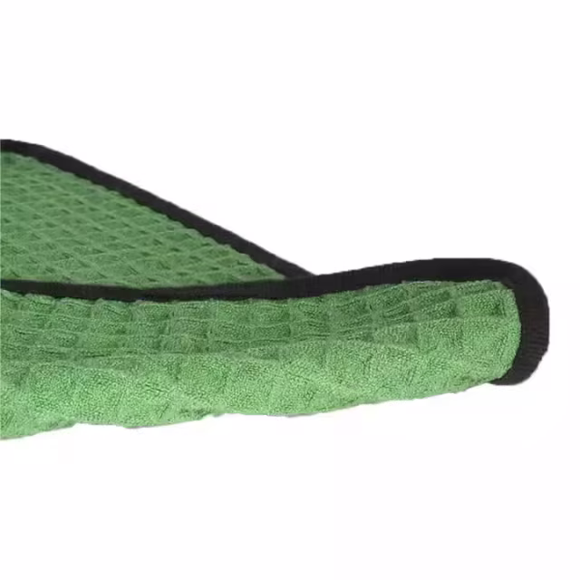 40x40 cm Green Auto Detailing Cloth Car Glass Towel for Car Care