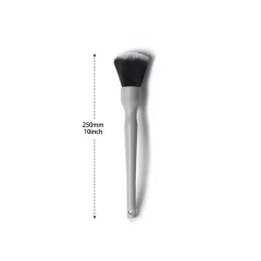 Ultra Soft Gray Synthetic Hair Auto Cleaning Detailing Brush for Car Care Made of Durable Plastic