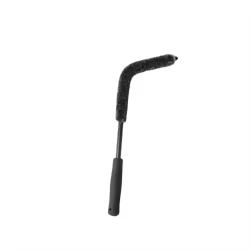 18-Inch Black Wool Wheel Hub Brush for Car Wash Premium Car Wash Brushes