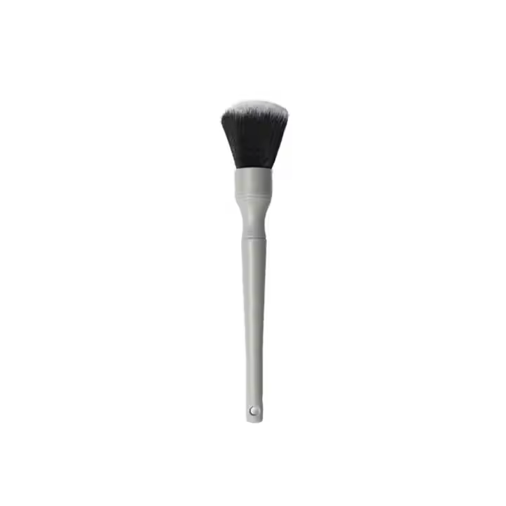 2-Pcs Black Soft Hair Brush Set for Car Detailing & Cleaning Plastic Dust Brush with Handle for Car Washers