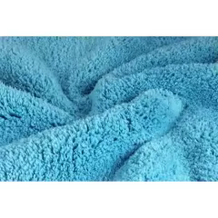 Blue 1200 Gsm Black Edge Microfiber Drying Towel Car Care Car Wash Towel Lightweight Polyester 500gsm Weight