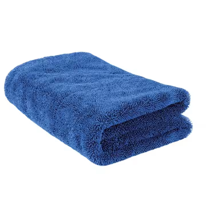 40x40cm Blue Microfibre Polyester Car Care Cloth 500gsm 1200gsm Detailing Cleaning Drying Washing Towel