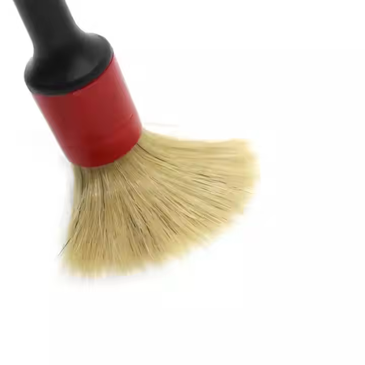 5pcs Set Soft Boar Bristles Car Detailing Brush Plastic Car Wash Cleaning Brush for Car Care