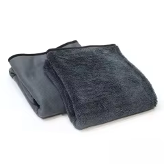 Gray 600gsm 0.7x0.9m Drying Cloth Microfiber Towel for Car Care