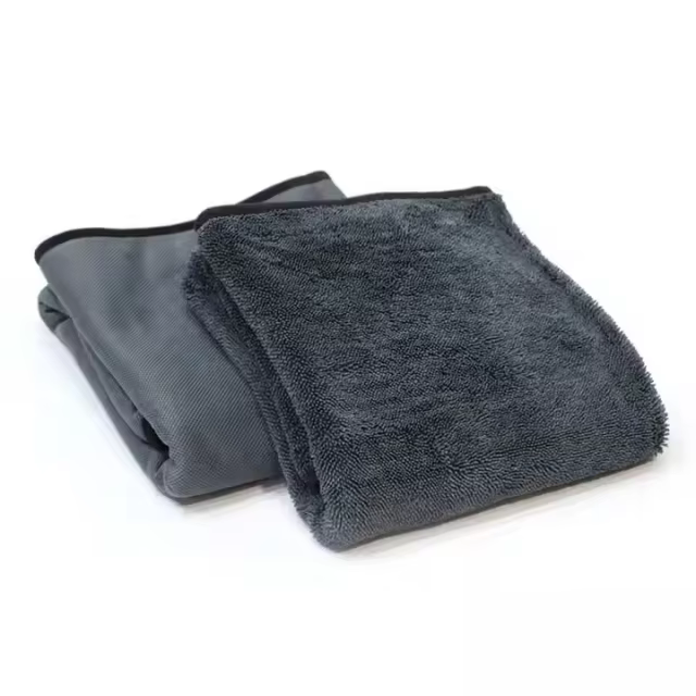 Gray 600gsm 0.7x0.9m Drying Cloth Microfiber Towel for Car Care
