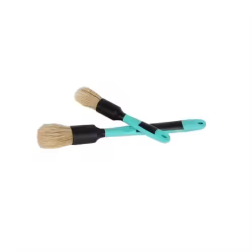 Two-color 100% Bristle Brush Super Soft Bristles Cleaning Brush Car Interior Dust Cleaning Detail Brush Set