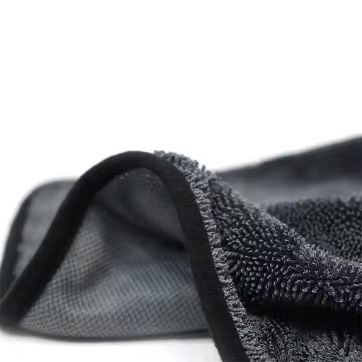 Gray 600gsm 0.7x0.9m Drying Cloth Microfiber Towel for Car Care