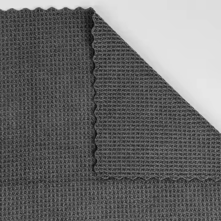 Gray 40*40 cm Microfibre Drying Towel Quick Dry Car Polishing and Cleaning Towel 500gsm Car Wash Towel with Print Logo