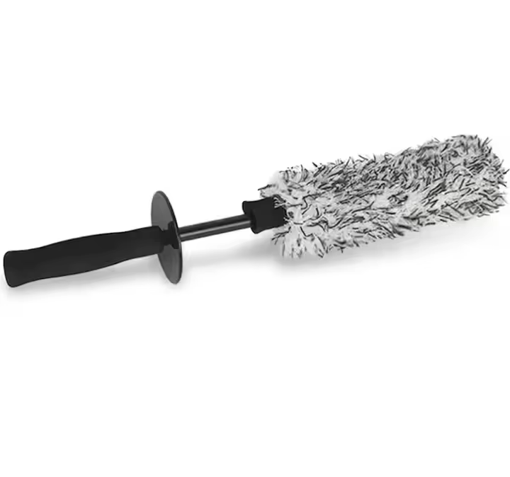 Can Be Detached Black Microfiber Car Tire Wheel Hub Washing Cleaning Detailing Brush for Auto Car