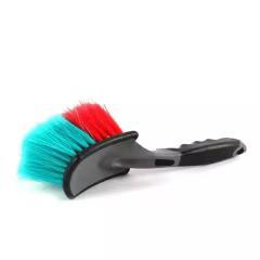 Two-Color Soft PP Car Wash Brushes Wheel Detailing Tire Cleaning Brush for Car Detailing