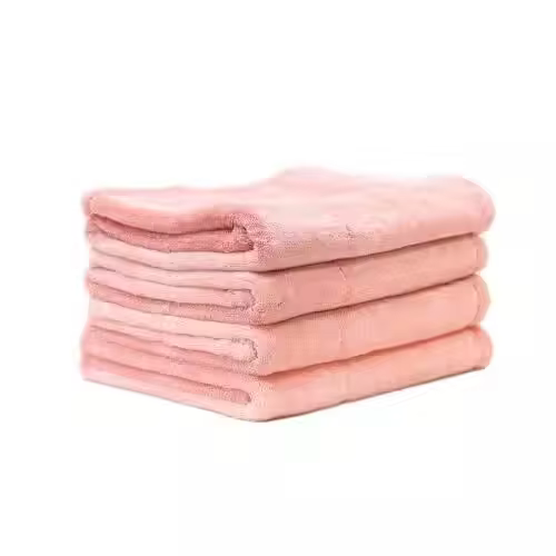 Red 1200gsm Microfiber Car Wash Towel 0.7x0.9m Drying Cloth for Car Cleaning Polyester with Print Logo
