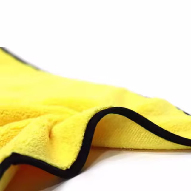 Professional Dual Action Long Short Side Car Polishing Towel Black/Gray/Yellow/Blue-for Drying Car Wash Towel