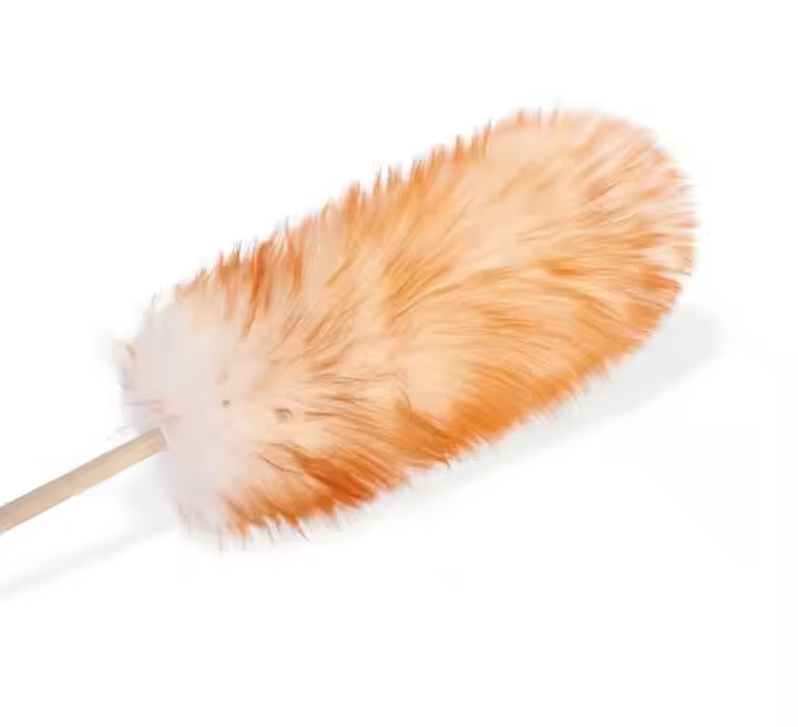 Car Interior Dust Removal Cleaning Wool duster Bamboo Handle Wool Lamb Soft Dust Collector for Car Cleaning