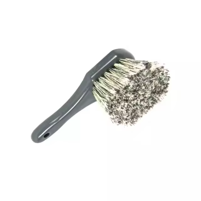 Gray PP Soft Hair Car Wheel and Tire Washing Cleaning Detailing Brush for Car Care and Wash Brushes