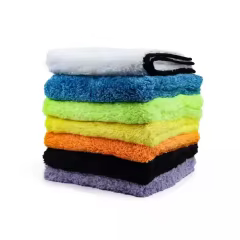 40x40 cm Coral Fleece Car Drying Microfiber Cloth Towel 500 Gsm Soft Polyester for Car Care Car Cleaning