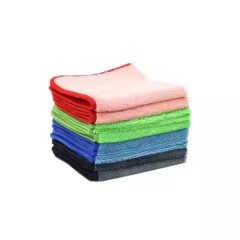 Newest 600gsm Green Microfiber Car Cloth Towel 0.4x0.4m Soft and for Car Cleaning and Car Wash 1200gsm Weight