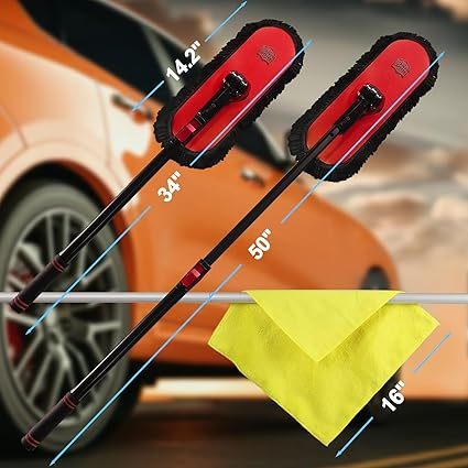 Chenille Bicycle or Motorcycle Chain Microfiber Car Washing Mop Customized with Long Handle Car Wash Brush Factory Supply