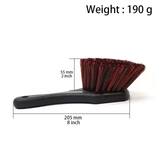 PP Bristle Car Wash Brush Wheel and Tire Cleaning Detailing Brush for Car Detailing