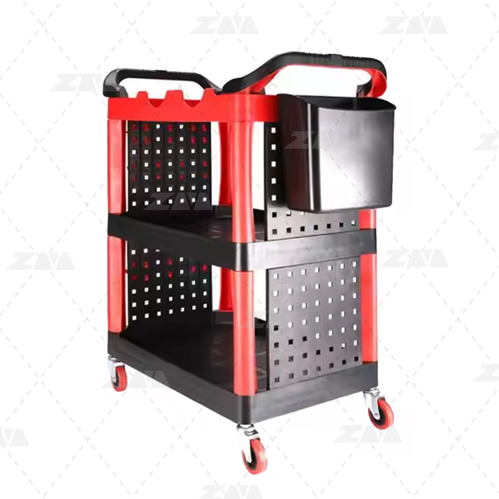 Customizable Factory Trolley Detail Cart for Car Wash Cost-Effective Tool Storage Cart for Car Detailing Tools